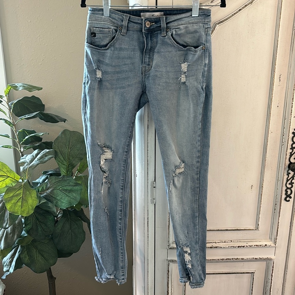 KanCan Light Blue Distressed Skinny Jeans